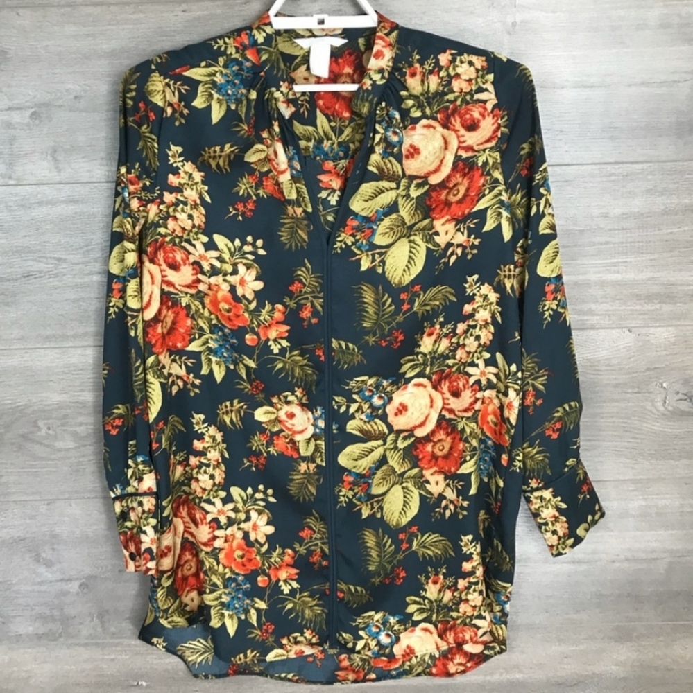 H&M floral tunic size 6